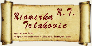 Miomirka Trlaković vizit kartica